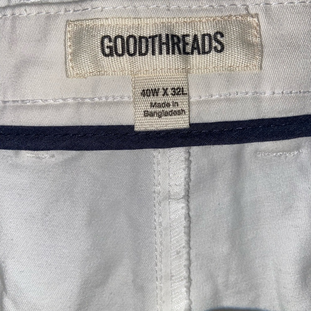 NWOT Goodthreads Men's Cream Skinny Fit Chino Pants - Picture 2 of 5